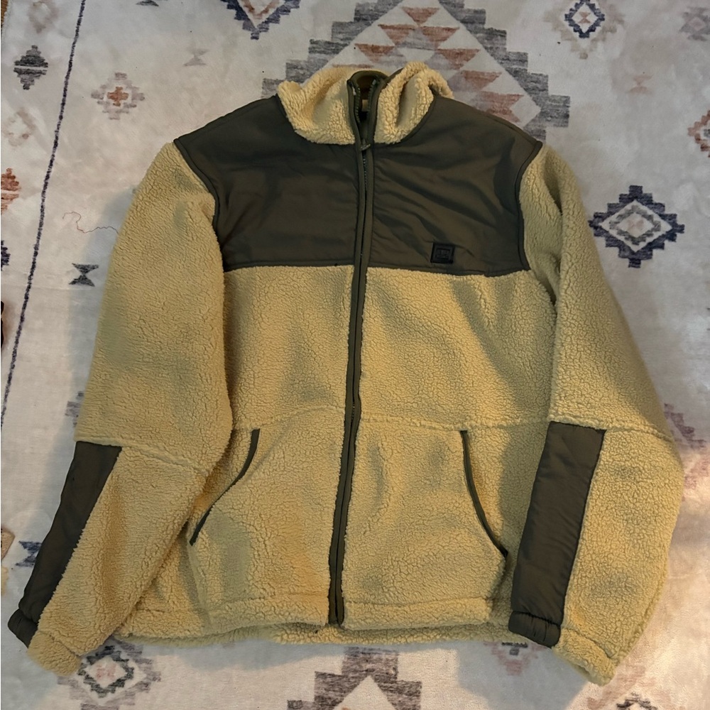 Billabong Tan and Green Men's Jacket